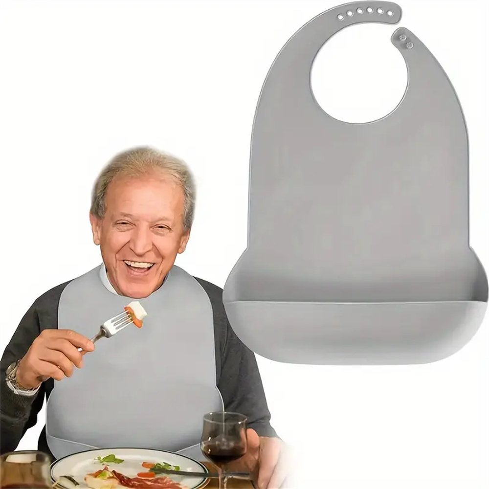 Waterproof Baby Bibs Silicone - Bavaglini per adulti in silicone di