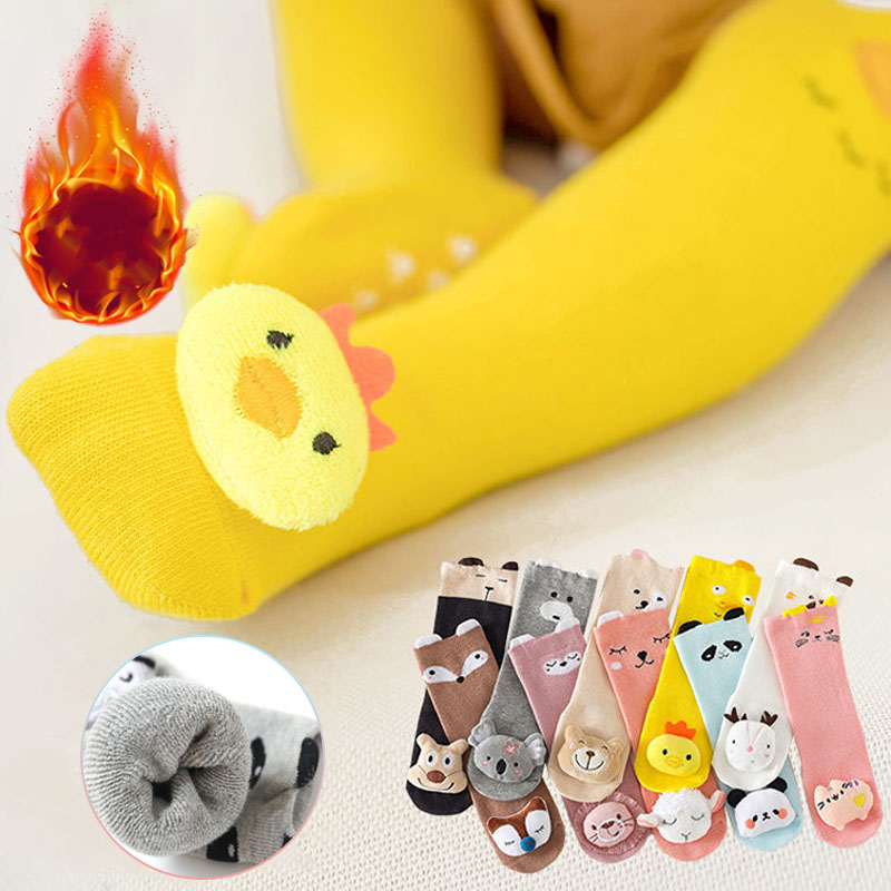 Unisex Baby Socks Non Slip - Calzini lunghi per bambini in cotone